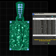 weights.png RECTANGLE GOLD SKULL PENDANT 3D PRINTABLE MODEL