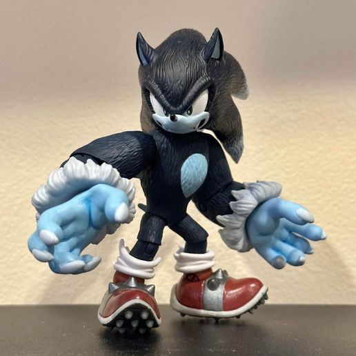 3D file Sonic The Werehog (head swap for Jakks Pacific action figure) 👾 ...