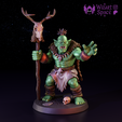 03.png Orc Shaman -  Fantasy Miniature for Tabletop & DnD