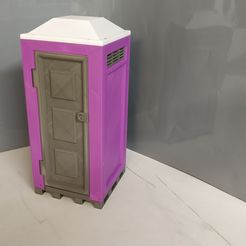 IMG_20220512_203550.jpg Fichier STL Toilette RC Crawler Diorama Garage Scale 1/10 Dixi TOI TOI・Modèle à télécharger et à imprimer en 3D