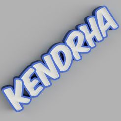 LED_-_KENDRHA_2023-Sep-30_05-23-04PM-000_CustomizedView22991147096.jpg 3D file NAMELED KENDRHA - LED LAMP WITH NAME・3D printing template to download