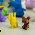 low-poly-pokemon-gen-2-3D-print06.jpg Second Generation Low-poly Pokemon Collection