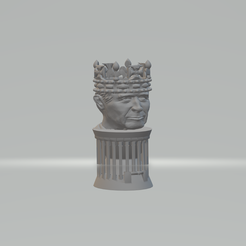 King-Charles-III-egg-cup-2.png Archivo STL Huevera del Rey Carlos III.・Diseño para descargar y imprimir en 3D, gre66temp