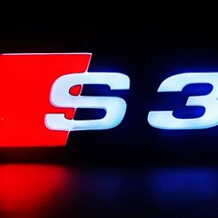 1-crop.jpg Файл STL Audi S3 Светодиодная лампа・Модель для загрузки и 3D-печати