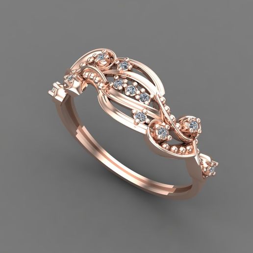 WOMENS DIAMOND SIGNET RING WOMEN RINGS 3DMODELS 3D PRINT MODEL 3D PRINT MODEL 3D model