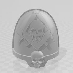 SnC-Skull-pad-2.jpg Masonic Shoulder Pad #2