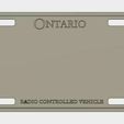 customplateblank.JPG Blank Ontario License Plate for RC Vehicles