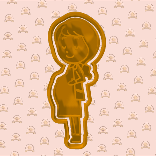 Mother's day cookie or fondant cutter, mother's day, may 10, may 10th - 3D model önizlemesi