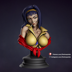 DQ_Faye_v01_03.png STL file Faye - Cowboy beebop・3D printing design to download