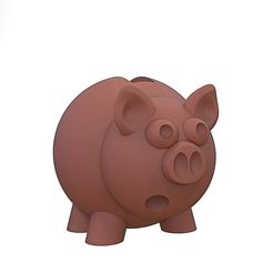 1 (1).jpg Download STL file Piggy bank "save money" • 3D printer model, yoda3d