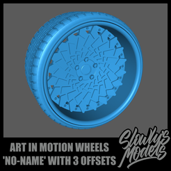 Art In Motion No-Name.png Fichier STL Art In Motion "No-Name" avec 3 compensations・Objet pour impression 3D à télécharger, SlowlysModels