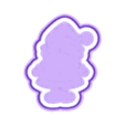cusacl_m_wide_solid_separate_80mm.stl Découpeur de biscuits en forme de Père Noël - Impression 3D STL pour les fêtes de fin d'année