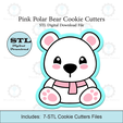 Etsy-Listing-Template-STL.png Pink Polar Bear Cookie Cutter | STL File