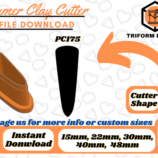 Icicle  Polymer Clay Cutter | PC175 3D model