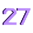 27.stl TERMINAL Font Numbers (01-30)