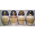 all-four-painted.jpg Ancient Egyptian Canopic Jars