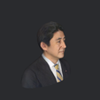 model-4.png Shinzo Abe-bust/head/face ready for 3d printing