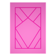 Untitled.png Rectangle Stained Glass Window Clay Cutter - Art Deco STL Digital File Download- 9 sizes and 2 Earring Cutter Versions, cookie cutter