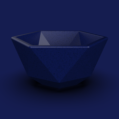 65b47bcd-7273-46b7-8690-dc0c7bc3378f.png Free STL file 79. Facet Origami Geometric Planter Container - V20 - Yui (Inches)・3D printable model to download