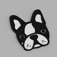 1.png French Bulldog French Bulldog Head Dog Picture Wall