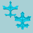 h0.png Foglia di quercia nana - Modello artigianale artificiale in EVA