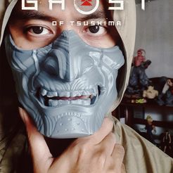 Ghost-of-Tsushima-mask-special.jpg 3D file Ghost of Tsushima Mask - Japanese Ghost Mask・Design to download and 3D print