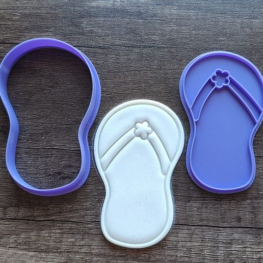 Summer themed cookie cutter and stamp 02
