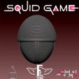 masksoldier10.jpg Archivo STL gratuito El juego del calamar mask/ Squid Game Mask - Front Man Mask Squid Game・Objeto imprimible en 3D para descargar