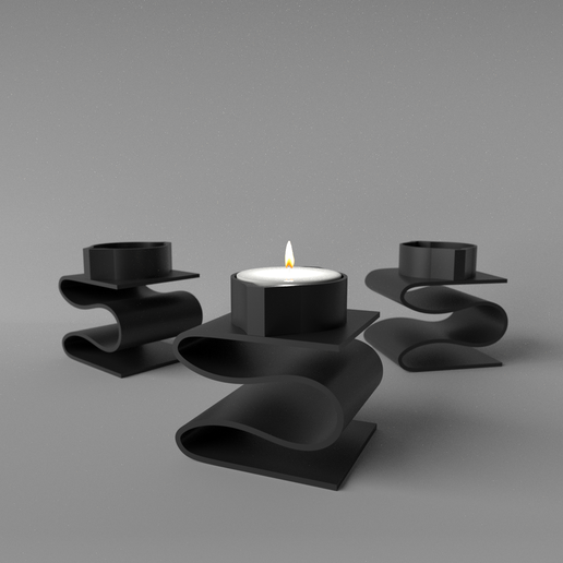 Cantilever Tealight Holder - 3D model önizlemesi