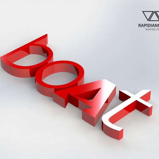 BOAT 3D LOGO 3D model