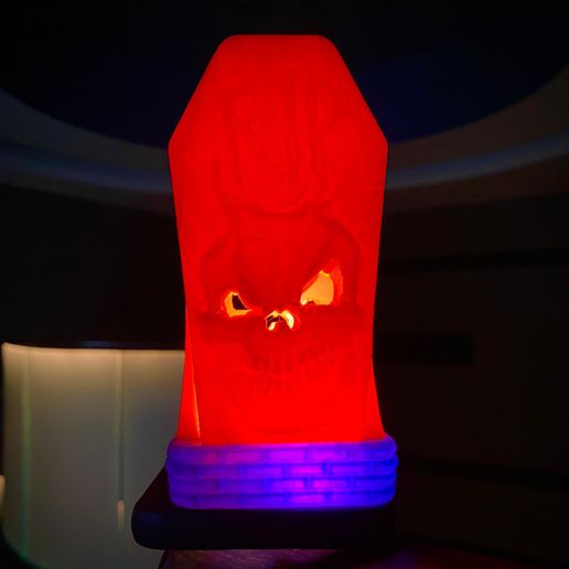 61.jpeg 🎃💀 Spooky RIP Coffin Skull Tea-Light Holder 🕯️✨