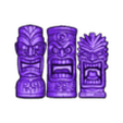 three tiki mask cnc model.stl tres máscaras tiki