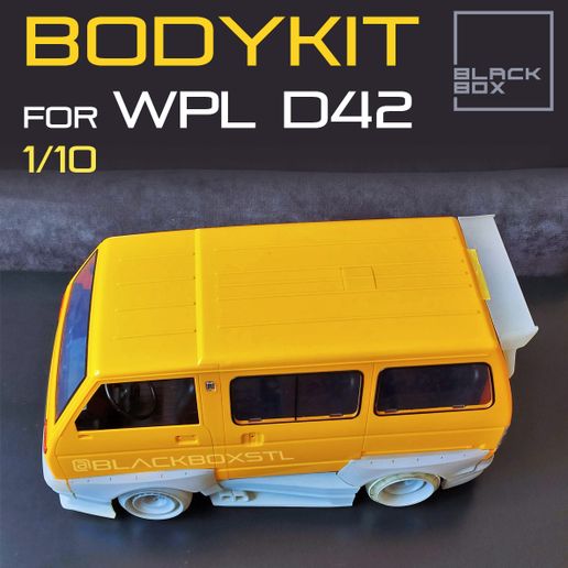 BODYRIT BLACK Box FoR WPL D422 VA\e) WPL D42 RC BODYKIT by BLACKBOX 1-10th