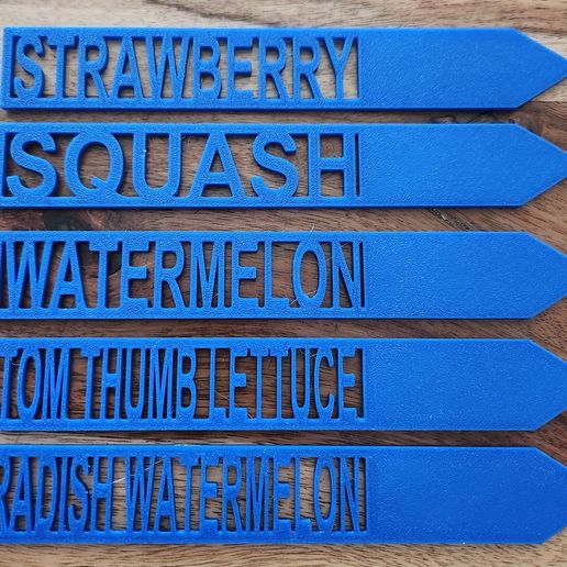 100 Plant Marker STLs