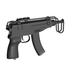 Skorpion-machine-pistol.png OBJ file Skorpion machine pistol・Design to download and 3D print