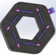 iris mechanism-hexagon with hole 5.jpg Sliding Iris mechanical-hexagon with center hole