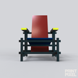 Untitled-40.png Red and Blue chair by Gerrit Thomas for Dollhouses, scale 1:12