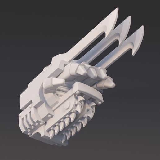 Tyberos_Hunger-and-Slake_2.jpg Hunger and Slake gauntlet weapons - Power fists/lightning claws/chain fists