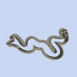 model-1.png Banded Water Snake (1) COOKIE CUTTERS, MOLD FOR CHILDREN, BIRTHDAY PARTY