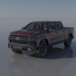 01.jpg Archivo 3D Chevrolet Silverado 1500 2022・Idea de impresión 3D para descargar, Andrey_Bezrodny