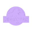 Jurassic_Park_100.stl Logotipo de Jurassic Park en capas