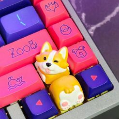 01.jpg Puppy Corgi keycaps - Mechanical Keyboard