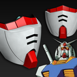 Gundam1.png COVID-19 Mask Cap, Gundam RX-78 Edition