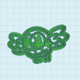 722-Rowlet.png Free STL file Pokemon: Rowlet Cookie Cutter・3D printing model to download, dragconiacreations