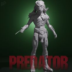 predator.jpg Файл STL PREDATOR - длинная стойка・Дизайн для загрузки и 3D-печати, COSPLAY-KINGS