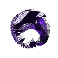 feathershell-bottom.stl Feather Shell - a 3D fractal artifact