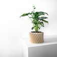 misprint-0102.jpg The Wiron Planter Pot with Drainage | Tray & Stand Included | Modern and Unique Home Decor for Plants and Succulents  | STL File
