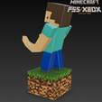gaming-accesory.png Minecraft Steve Controller Stand STL - Game Controller Display Stand - Desk Gaming Accessoire 3D Modell