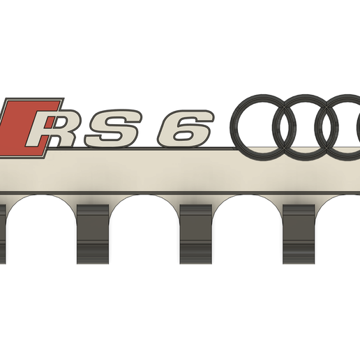 🚗 Audi RS6 Key Hanger – Wall Mounted・ STL ファイル（3Dプリント用）・Cults