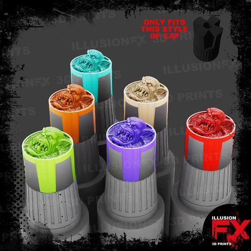 ork-mine-up-2.jpg ORK HEAD - AK INTERACTIVE QUICK GEN COLOR FRASCO TRANSLUCIDO SWATCH SUPER MINI CAP - 18ML